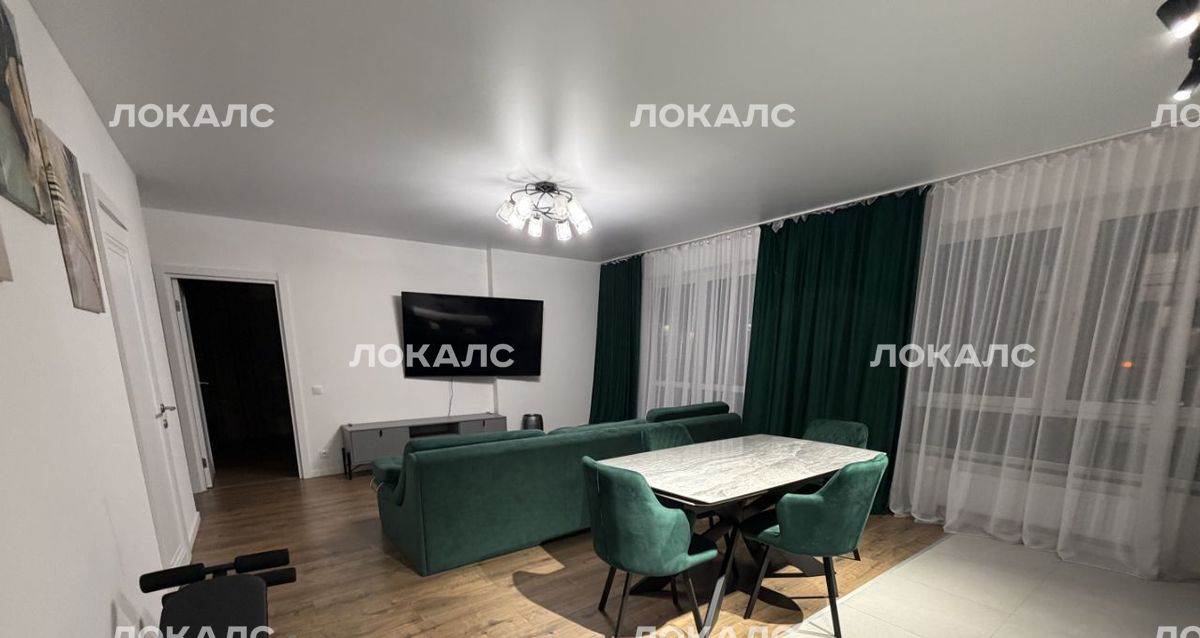 Сдается трехкомнатная квартира на Барклая улица, 6Ак1, метро Фили, г. Москва