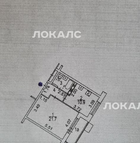 Сдается 1-комнатная квартира на Новочеремушкинская улица, 35к1, г. Москва