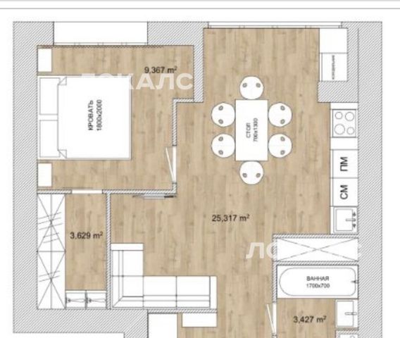 Сдается 1к квартира на Рябиновая улица, 3к3, метро Кунцевская, г. Москва