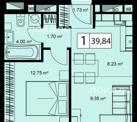 Сдам 2-комнатную квартиру на Новодмитровская улица, 2к1А, метро Савёловская, г. Москва