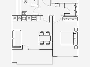 2-комнатная квартира: Москва, улица Берзарина, 30А (45 м²)