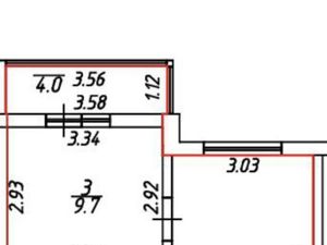 1-к кв. Санкт-Петербург ул. Дыбенко, 7к1 (33.1 м²)