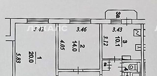 Снять двухкомнатную квартиру на Пронская улица, 9К1, метро Косино, г. Москва