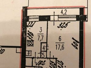 1-комнатная квартира: Санкт-Петербург, Новоизмайловский проспект, 51 (32.1 м²)