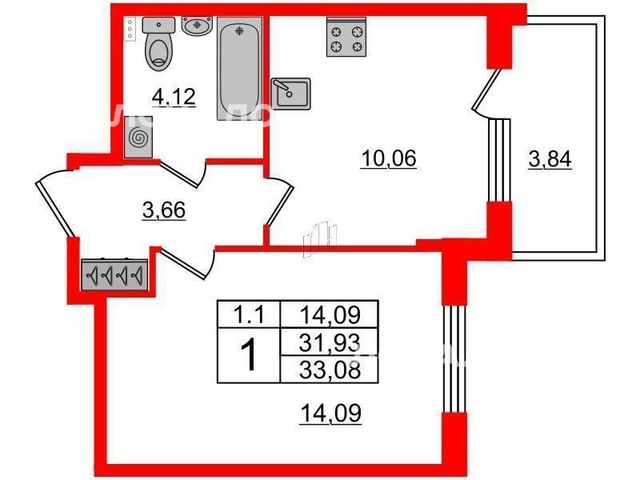 Аренда 2х-комнатной квартиры на г Санкт-Петербург, Пулковское шоссе, д 95 к 3 стр 1, метро Звёздная, г. Санкт-Петербург