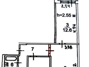 3-к кв. Москва Дорожная ул., 16к2 (58.6 м²)