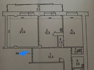 3-к кв. Красноярский край, Красноярск Светлогорская ул., 9 (84.5 м²)