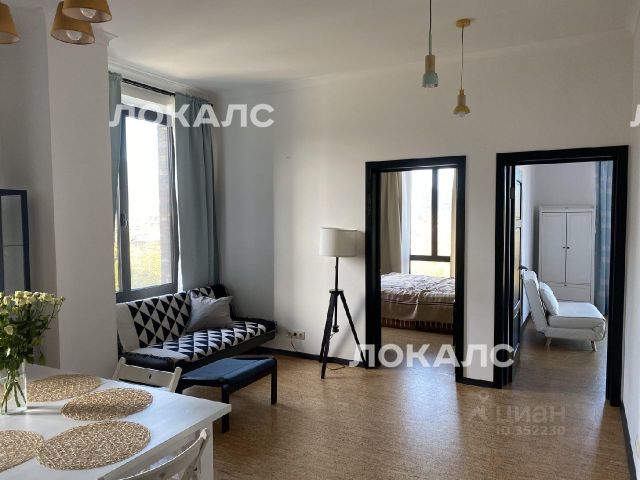 Аренда 2-комнатной квартиры на Ходынская улица, 2, метро Беговая, г. Москва