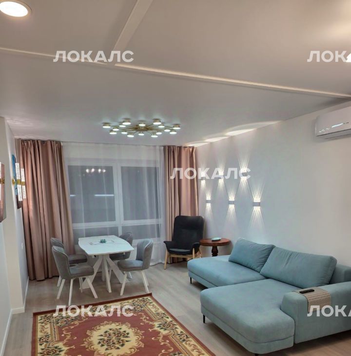 Сдаю трехкомнатную квартиру на Барклая улица, 6Ак1, метро Парк Победы, г. Москва