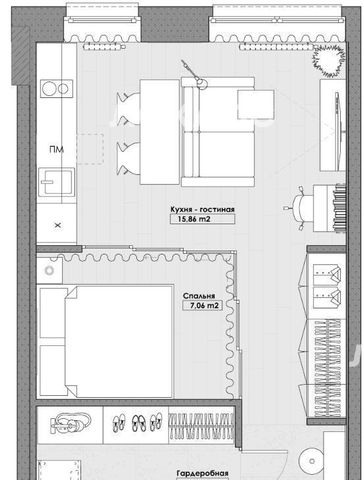 Сдается однокомнатная квартира на Большая Почтовая улица, 32к8, метро Электрозаводская, г. Москва