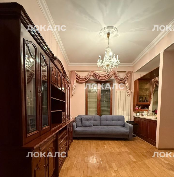 Сдам 3к квартиру на Звенигородское шоссе, 9/27С1, метро Беговая, г. Москва