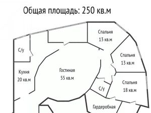 4-к кв. Москва Можайское ш., 2В (250.0 м²)