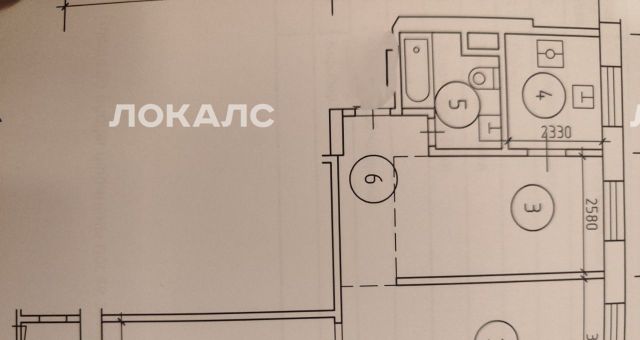 Аренда 3-комнатной квартиры на улица Большая Якиманка, 32, метро Полянка, г. Москва