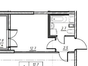 1-к кв. Санкт-Петербург Октябрьская наб., 40 (45.0 м²)