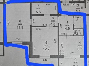 2-к кв. Нижегородская область, Нижний Новгород Верхне-Печерская ул., 14к1 (60.4 м²)