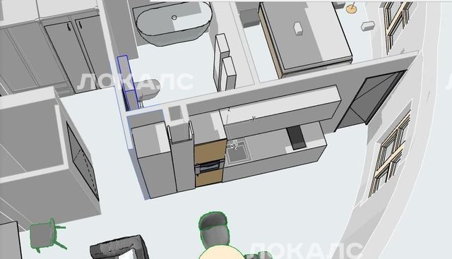 Аренда 1к квартиры на Нагатинская набережная, 10А, метро Нагатинская, г. Москва