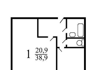 1-к кв. Москва ул. Академика Челомея, 10 (42.0 м²)