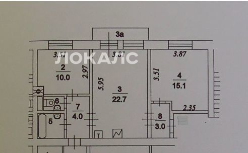 Сдается трехкомнатная квартира на 2-й Новоподмосковный переулок, 3А, метро Войковская, г. Москва