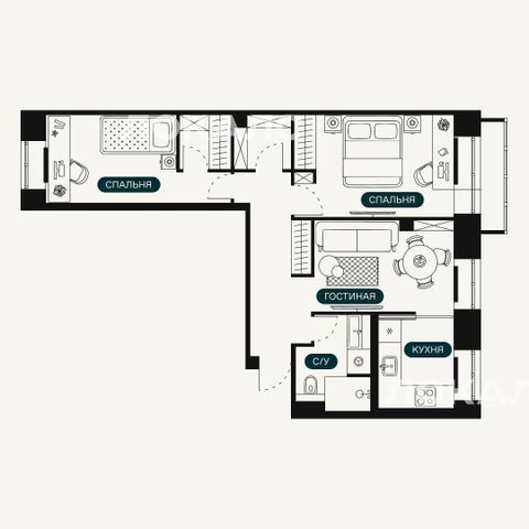 Аренда 3-комнатной квартиры на г Москва, ул Большая Грузинская, д 63 стр 1, метро Маяковская, г. Москва