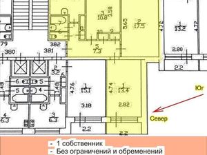 3-комнатная квартира: Санкт-Петербург, проспект Энгельса, 115к1 (63.6 м²)