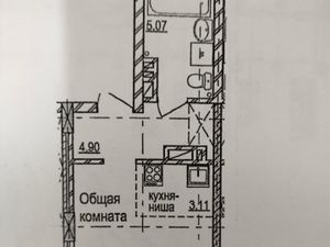 Студия Новосибирская область, Новосибирск Гурьевская ул., 177 (28.3 м²)