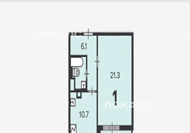 Аренда 1-к квартиры на Сельскохозяйственная улица, 14к3, метро Ботанический сад, г. Москва