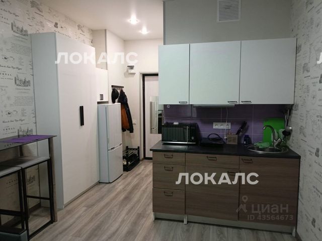 Сдается 1к квартира на Гостиничная улица, 12К6, метро Окружная (Люблинская линия), г. Москва