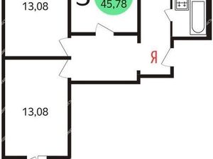3-комнатная квартира: Москва, Ленинградское шоссе, 108к1 (78.3 м²)