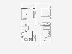 2-комнатная квартира: Воронеж, улица 9 Января, 68/2к3 (39 м²)