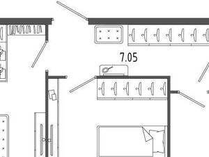 2-к кв. Санкт-Петербург ул. Лагоды, 7 (56.0 м²)