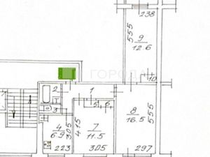 3-комнатная квартира: Новосибирск, улица Бориса Богаткова, 196 (60 м²)