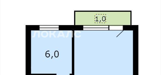 Сдаю однокомнатную квартиру на улица Седова, 13К1, метро Свиблово, г. Москва