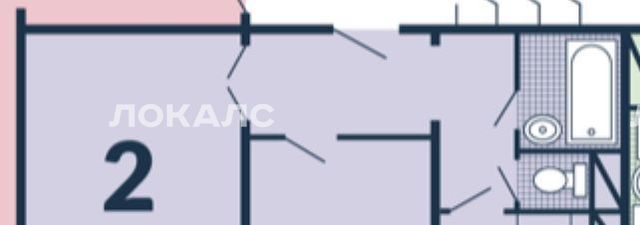 Снять 2-к квартиру на улица Раменки, 6К2, метро Раменки, г. Москва