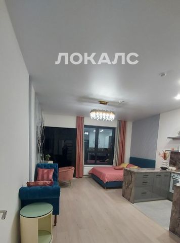 Сдается однокомнатная квартира на переулок 2-й Петра Алексеева, 5, метро Кунцевская, г. Москва