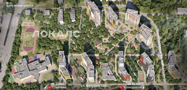 Сдам трехкомнатную квартиру на улица Бачуринская, 11Ак1, метро Коммунарка, г. Москва