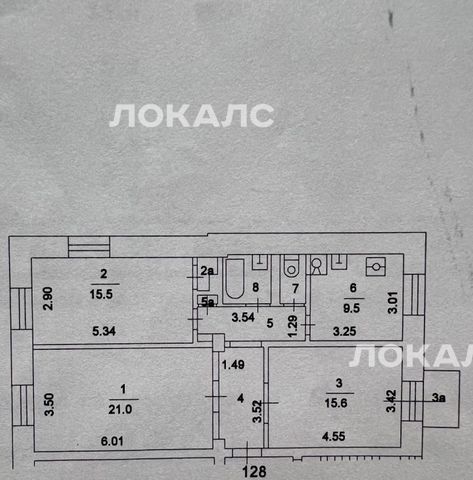 Сдается 3к квартира на Тимирязевская улица, 4/12, метро Тимирязевская, г. Москва