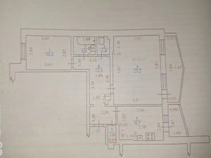 2-комнатная квартира: Екатеринбург, Комсомольская улица, 76 (72 м²)