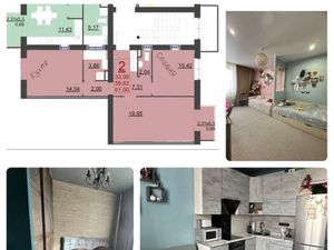 2-к кв. Краснодарский край, Краснодар ул. Лиссабонская, 109к26 (61.0 м²)