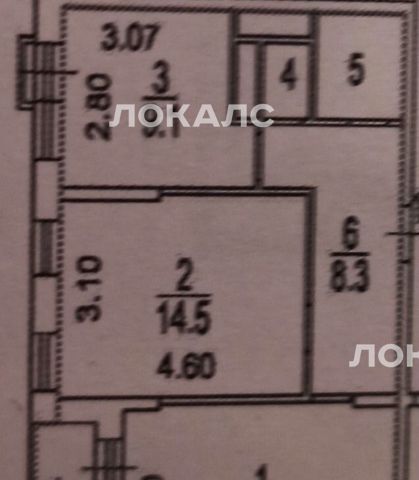 Сдам двухкомнатную квартиру на улица Пресненский Вал, 14к3, метро Улица 1905 года, г. Москва