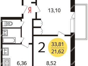 2-комнатная квартира: Москва, Стрельбищенский переулок, 5с2 (35 м²)