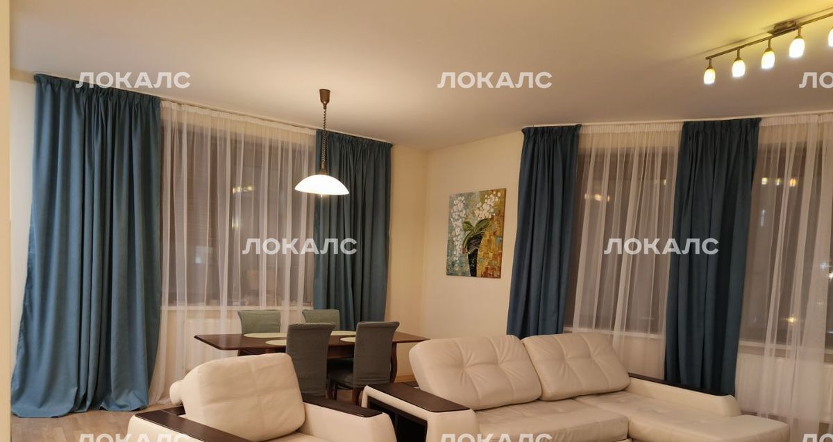 Сдаю трехкомнатную квартиру на 3-я Красногвардейская улица, 3, метро Деловой центр (МЦК), г. Москва