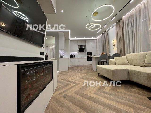 Сдам двухкомнатную квартиру на улица Зорге, 9к2, метро Хорошёвская, г. Москва