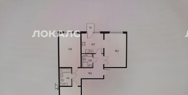 Сдается трехкомнатная квартира на Боровское шоссе, 2к6, метро Солнцево, г. Москва