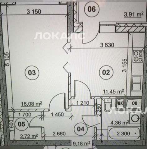 Сдается 1-к квартира на проспект Буденного, 51к5, метро Соколиная Гора, г. Москва