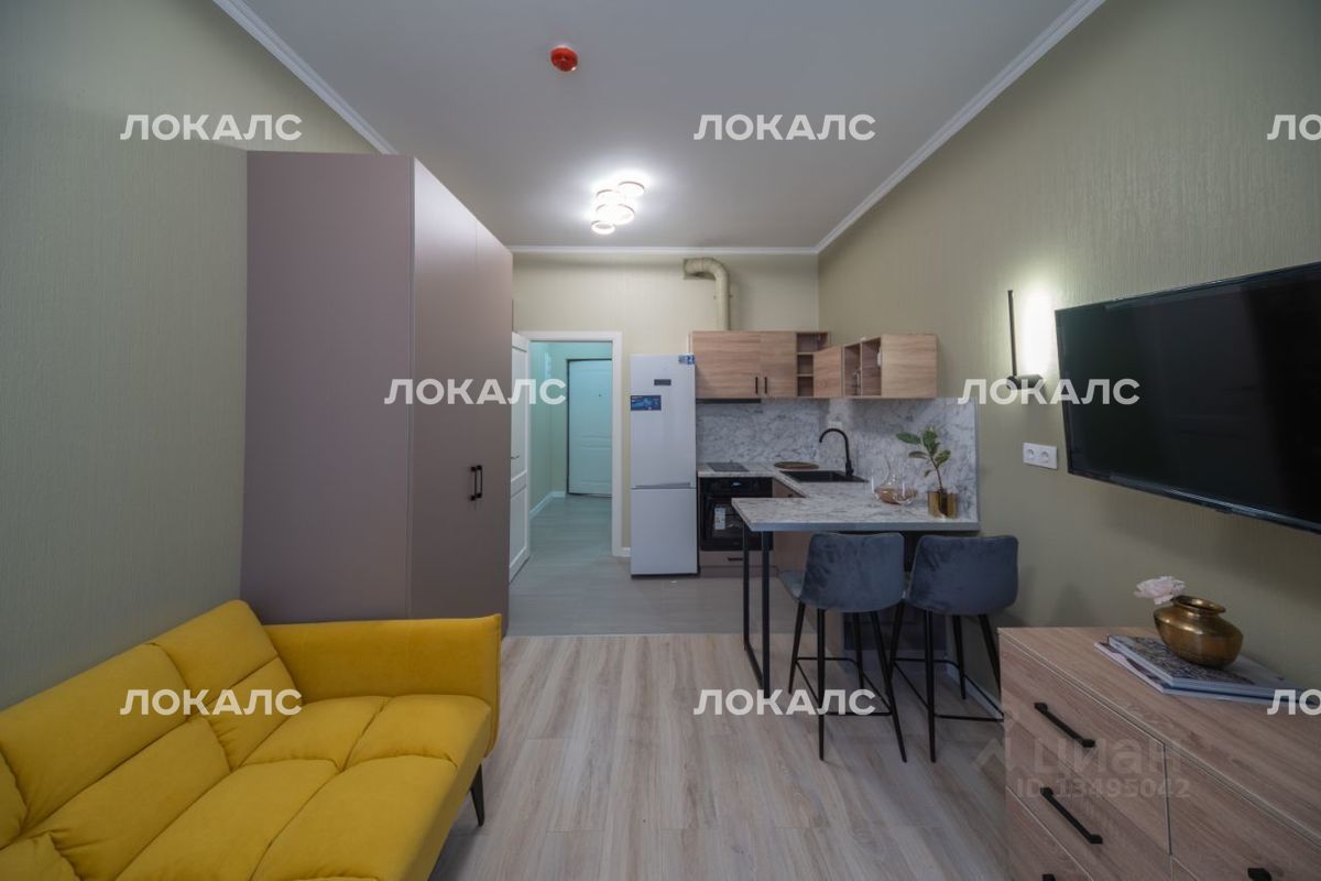 Снять однокомнатную квартиру на улица Маргелова, 3к2, метро Беговая, г. Москва