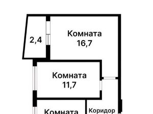 3-к кв. Москва Родниковая ул., 16 (58.5 м²)