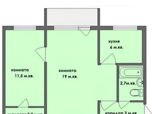 2-х комнатная квартира на метро Ростокино