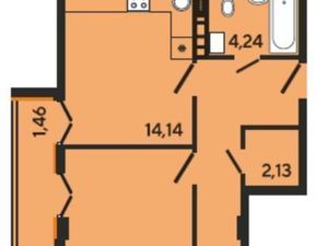 2-к кв. Краснодарский край, Краснодар ул. Краеведа Соловьева, 6 (60.48 м²)