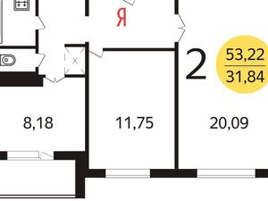 2-комнатная квартира: Москва, Люблинская улица, 9к2 (54 м²)