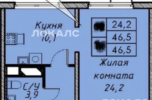 Сдаю 1-к квартиру на Боровское шоссе, 2к5, метро Говорово, г. Москва